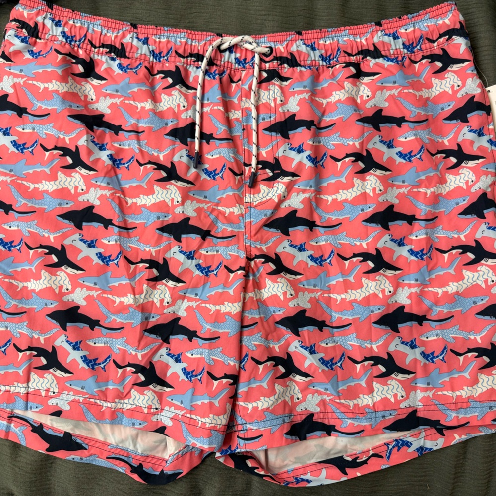 Brand New Men’s Shark Print Swim Shorts